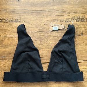 Skims cotton plunge bralette